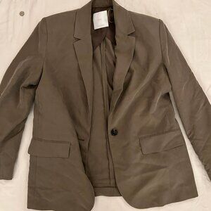 Mango soft olive suit jacket blazer